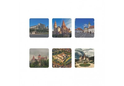 Suporturi pahare România set 6 bucăţi Suporturi pahare România set 6 bucăţi